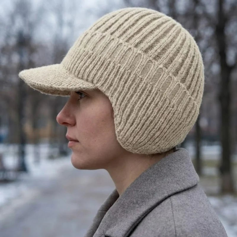 Nathanaelle — Thermal Winter Beanie with Ear Protection for Women