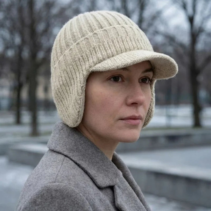 Nathanaelle — Thermal Winter Beanie with Ear Protection for Women