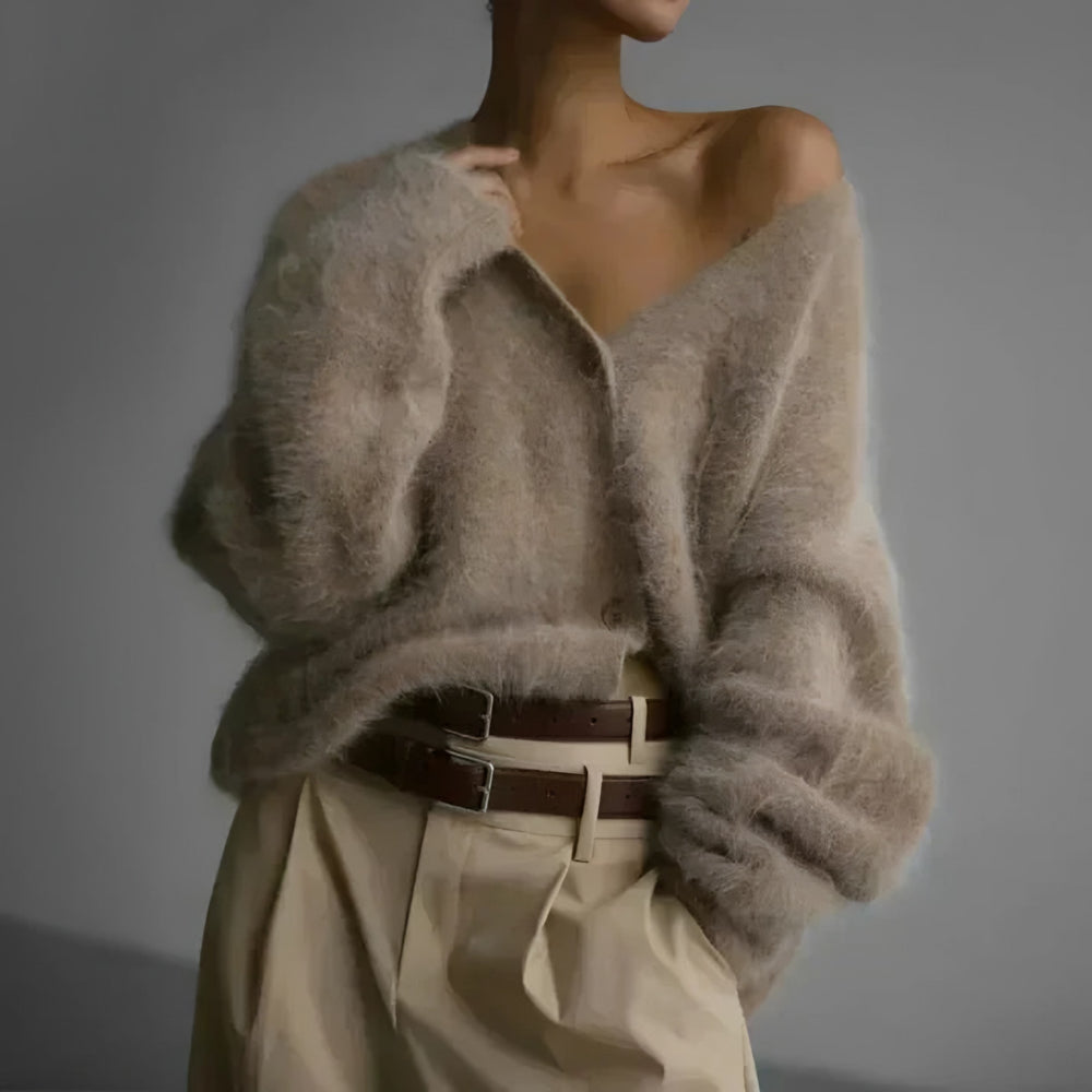 Vanessa oversized fuzzy cardigan — image 2
