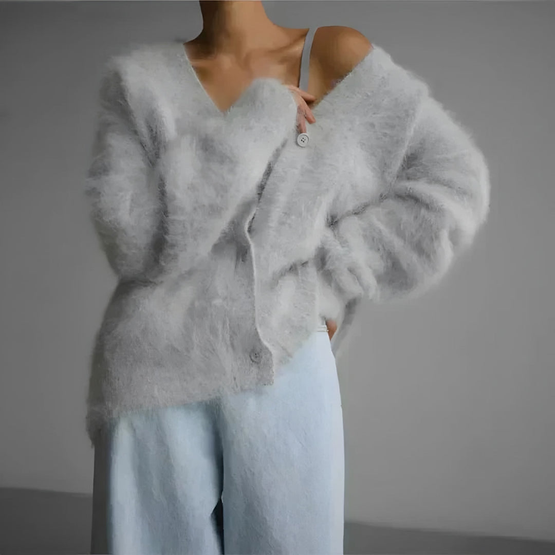 Vanessa oversized fuzzy cardigan — image 3