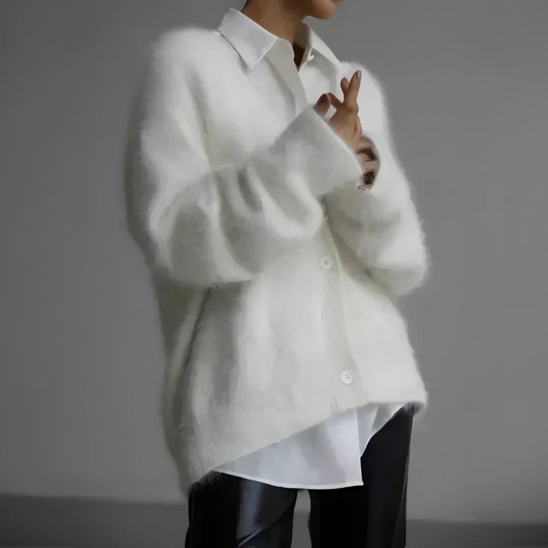 Vanessa oversized fuzzy cardigan — image 4