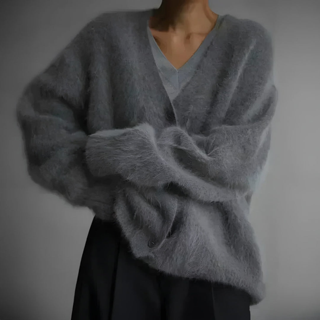 Vanessa oversized fuzzy cardigan — image 5
