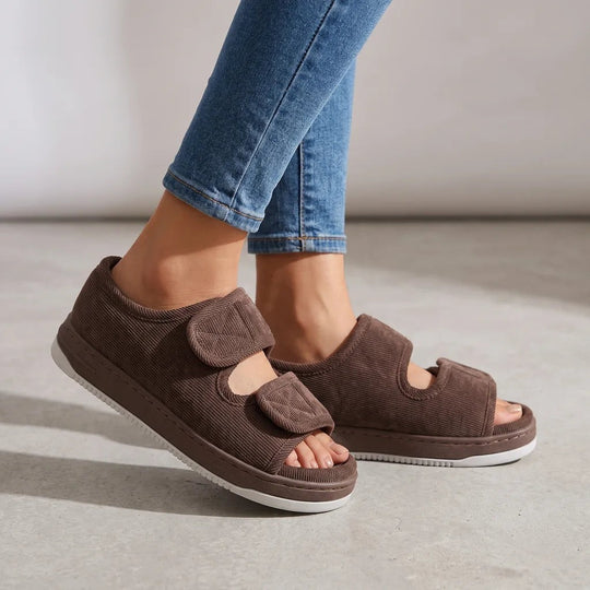 Vera — Comfortable Open Toe Slippers for Women, StyleTruly