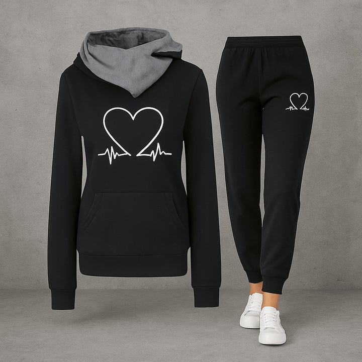 Fleece Hoodie and Jogger Set for Women