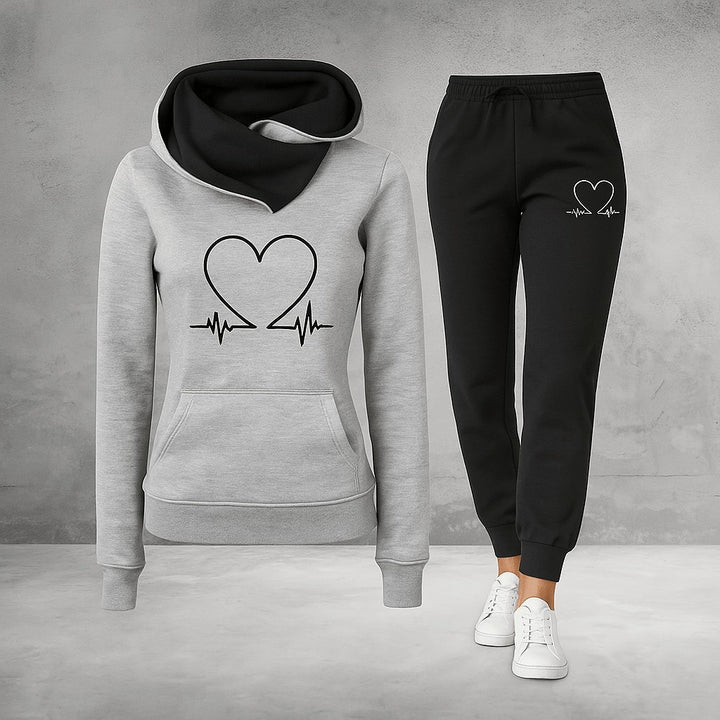 Fleece Hoodie and Jogger Set for Women