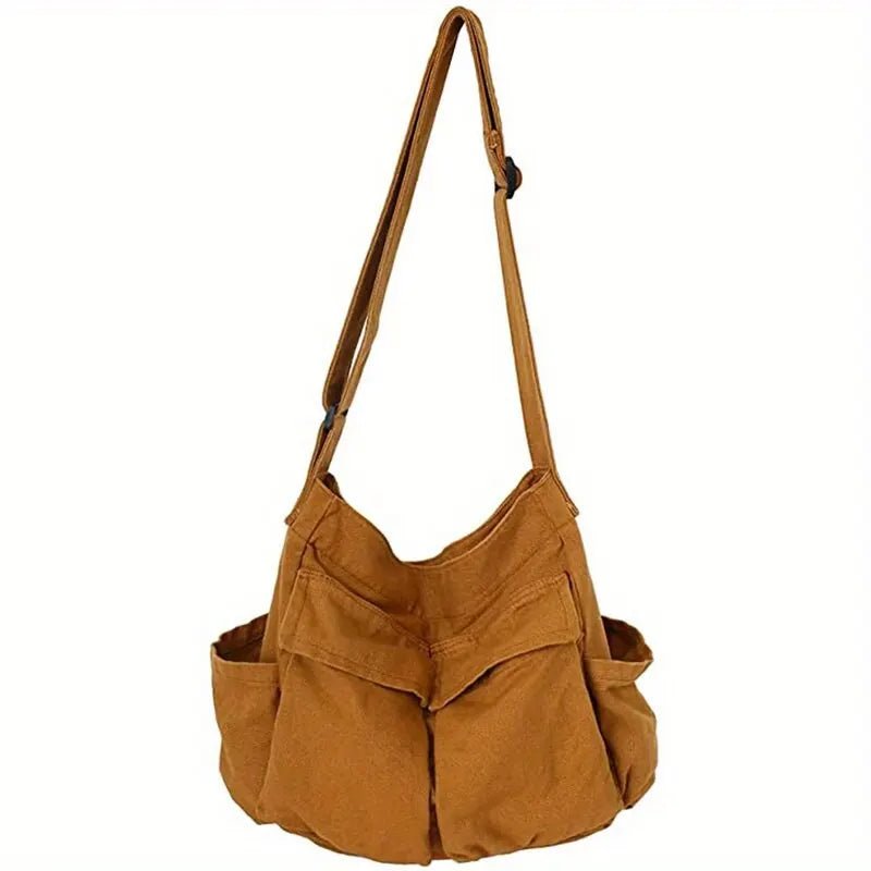 Albertine | Canvas Tote Shoulder Bag for Women - front view
