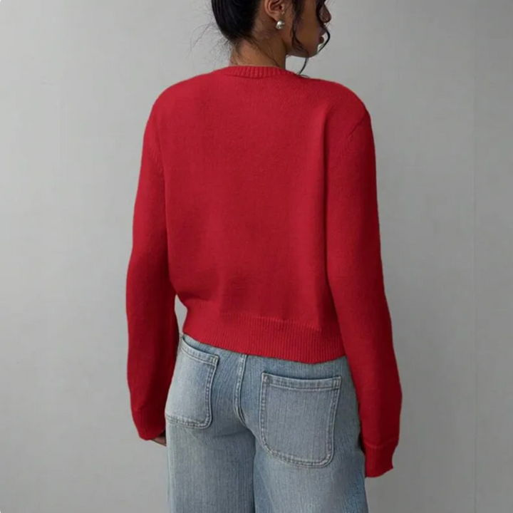 Iris Ribbed Cropped Cardigan Button Up for Women, view 8