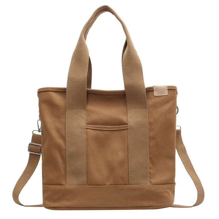 Melisande | Canvas Tote Crossbody Bag for Women - close-up