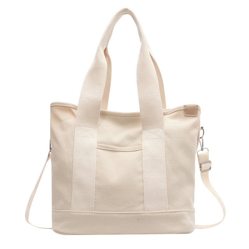 Melisande | Canvas Tote Crossbody Bag for Women - back view