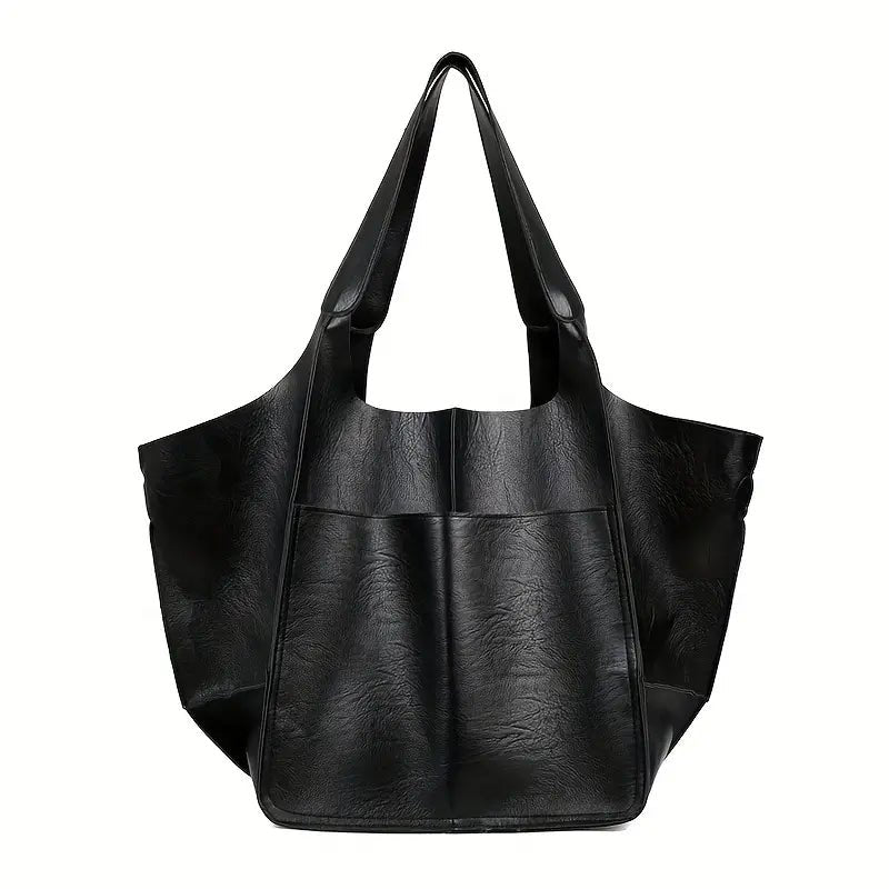 Coline | Oversized Leather Tote Bag for Women - side view