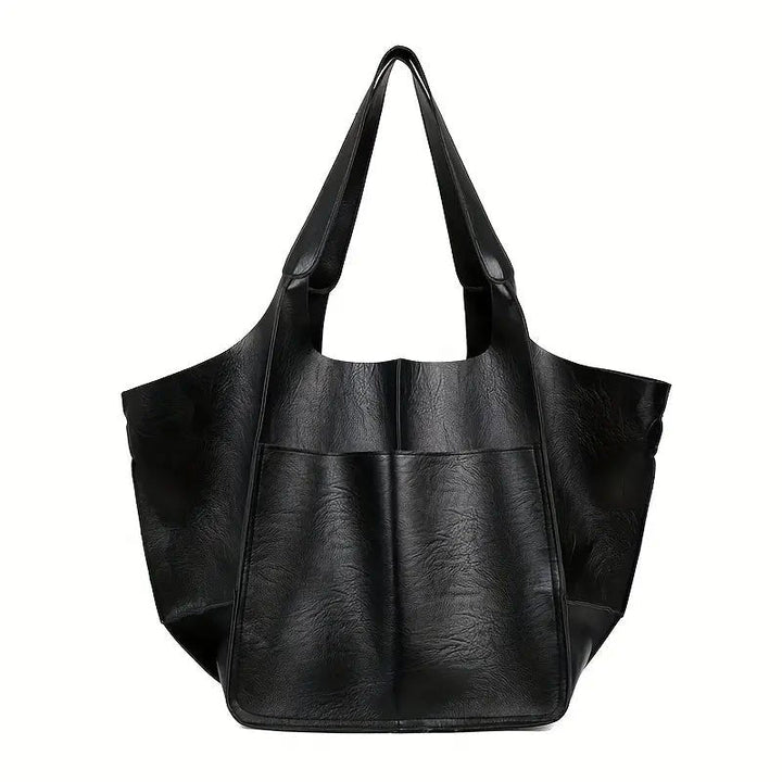 Coline | Oversized Leather Tote Bag for Women - side view