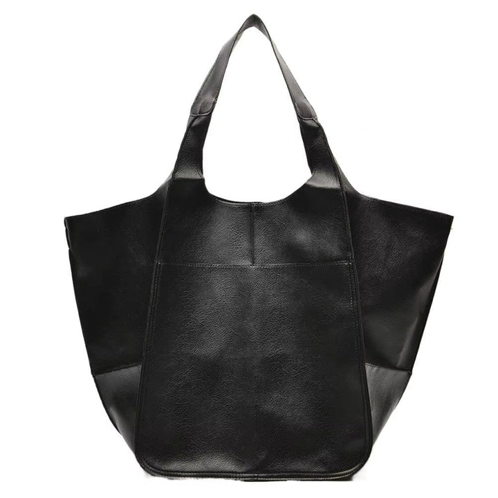 Coline | Oversized Leather Tote Bag for Women - angled view