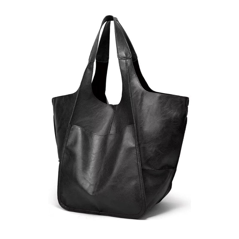 Coline | Oversized Leather Tote Bag for Women - close-up