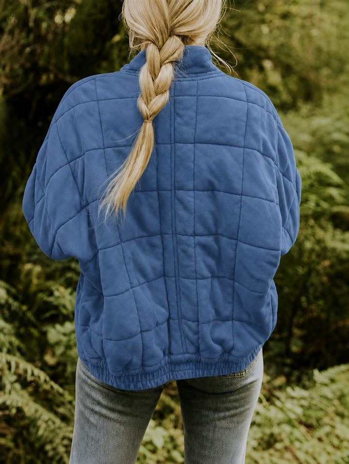 Lightweight Quilted Jacket Coat — quilted jacket for women in beige