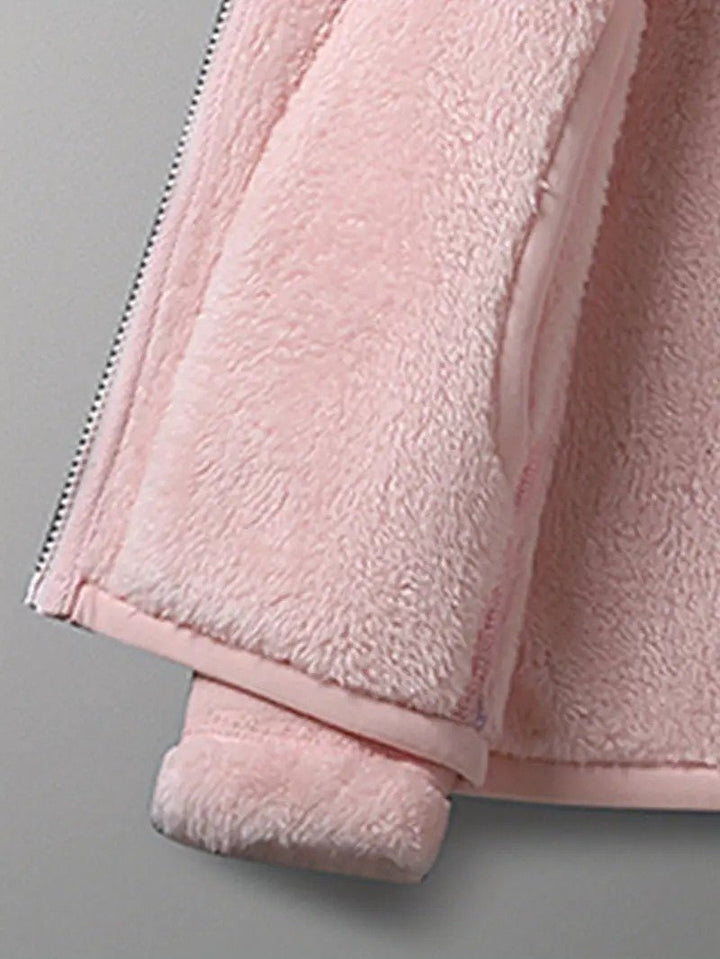 Reversible Fleece Jacket Winter Coat — winter jacket for women in pink