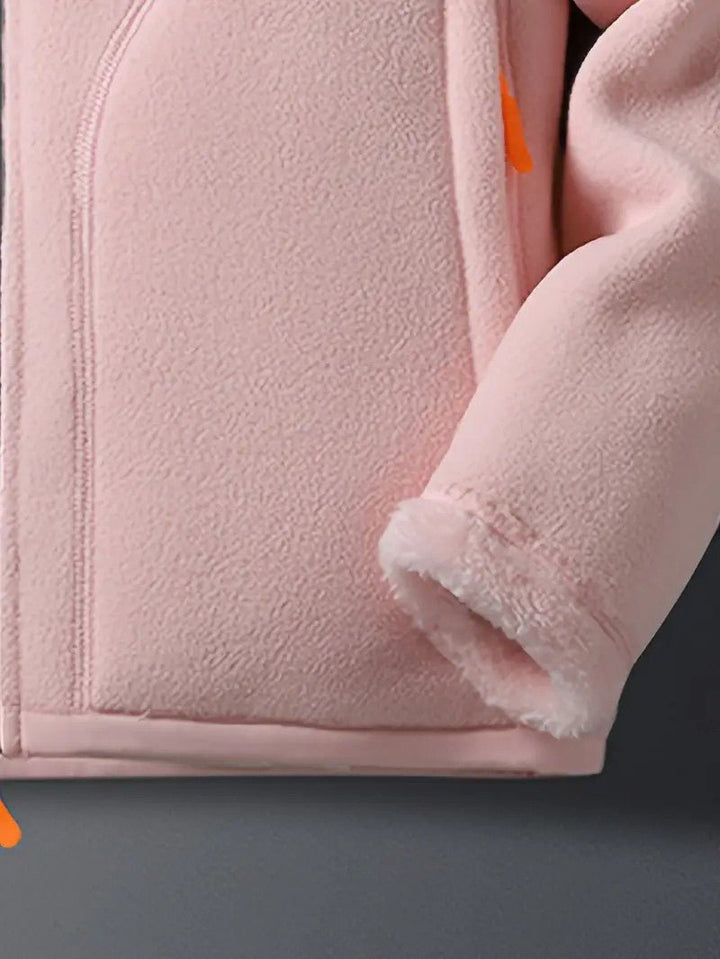 Reversible Fleece Jacket Winter Coat — winter jacket for women in ivory