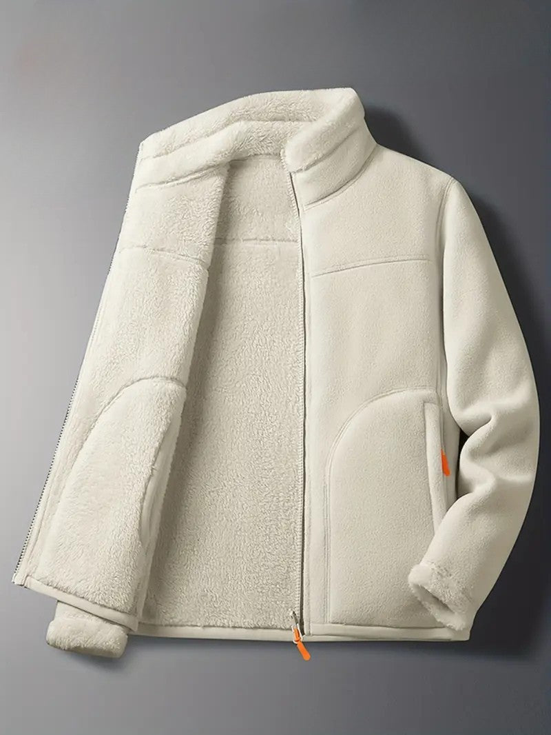Reversible Fleece Jacket Winter Coat — winter jacket for women in pink